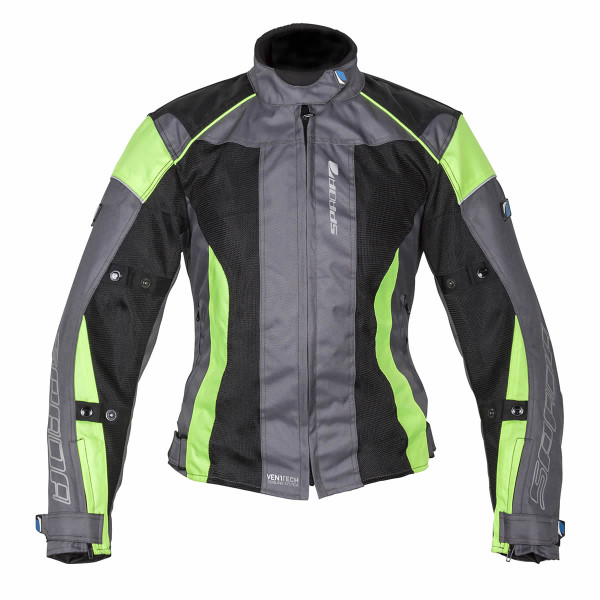 Spada Spada Textile Jacket Air Pro 2 Ladies Silver/Black/Fluo